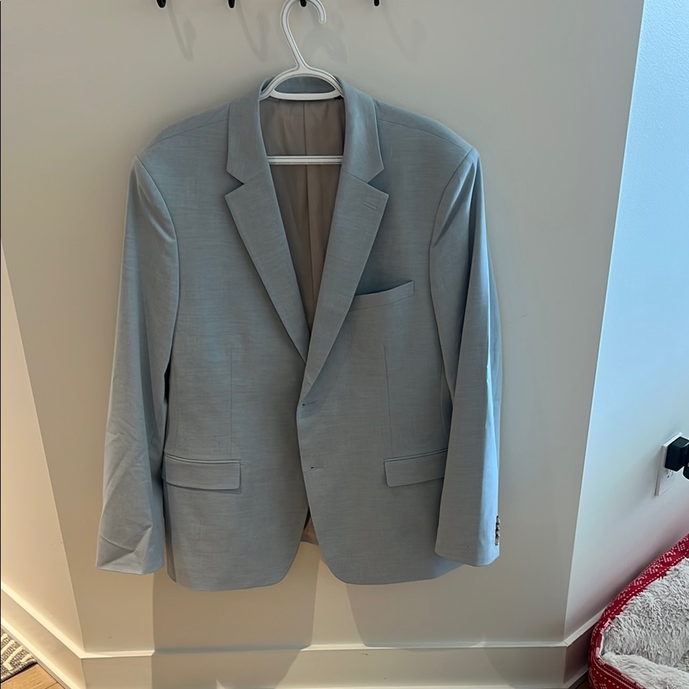 RW&CO Men's Light Gray/Blue suit